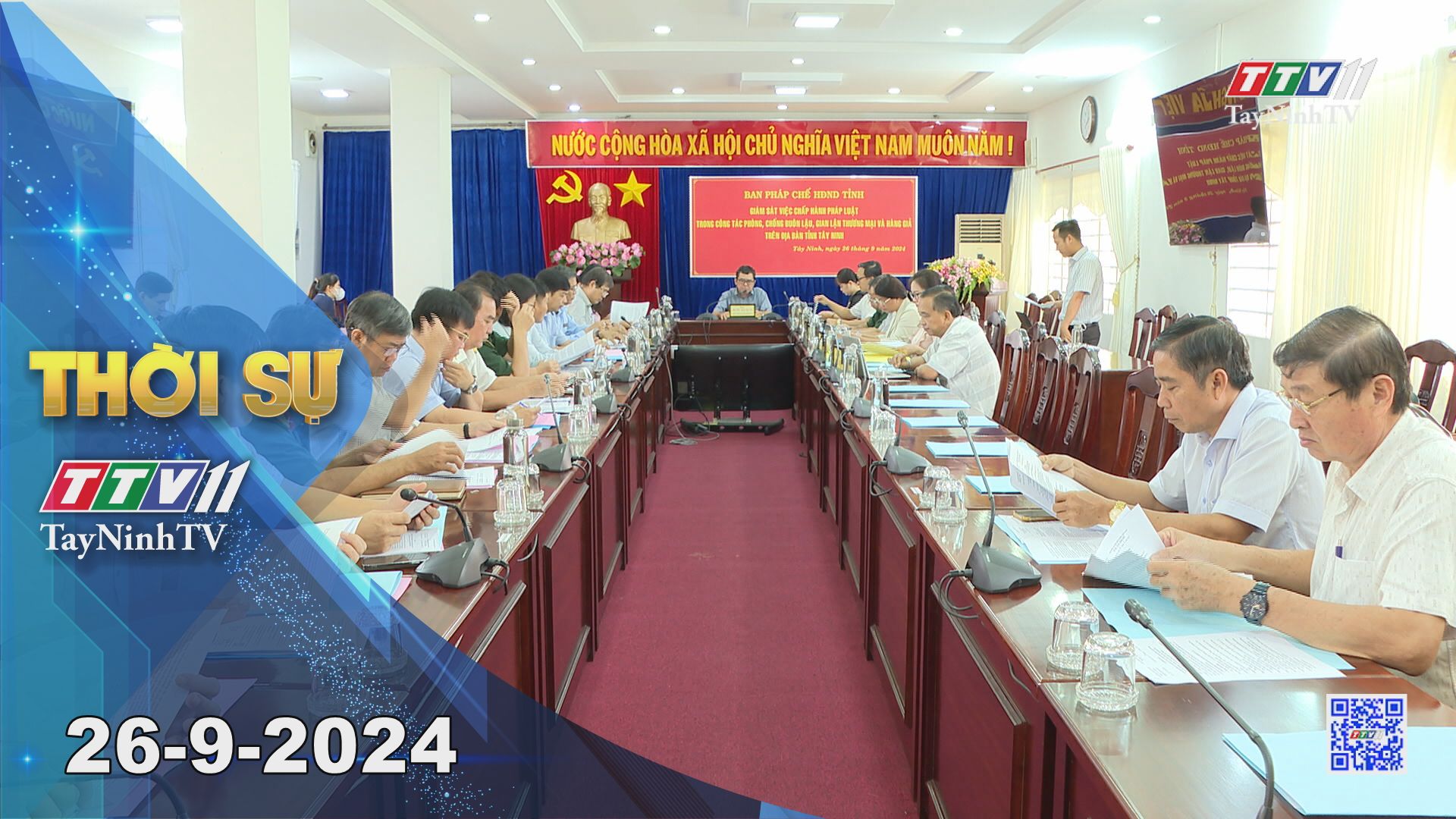 Thời sự Tây Ninh 26-9-2024 | Tin tức hôm nay | TayNinhTV